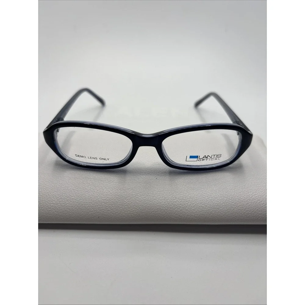 New Lantis Optical L8006 Navy Blue 45-15-128 Navy Crystal Eyeglasses Frame #010